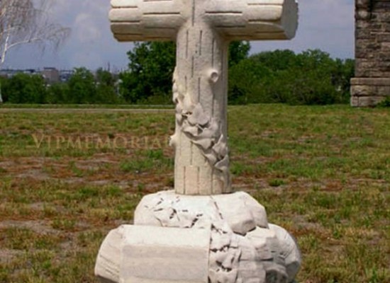 Установка крестов на могилу